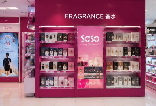 Sa Sa fragrance wall
