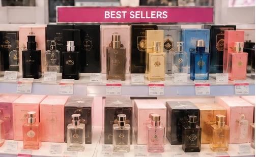 Fragrance best sellers display